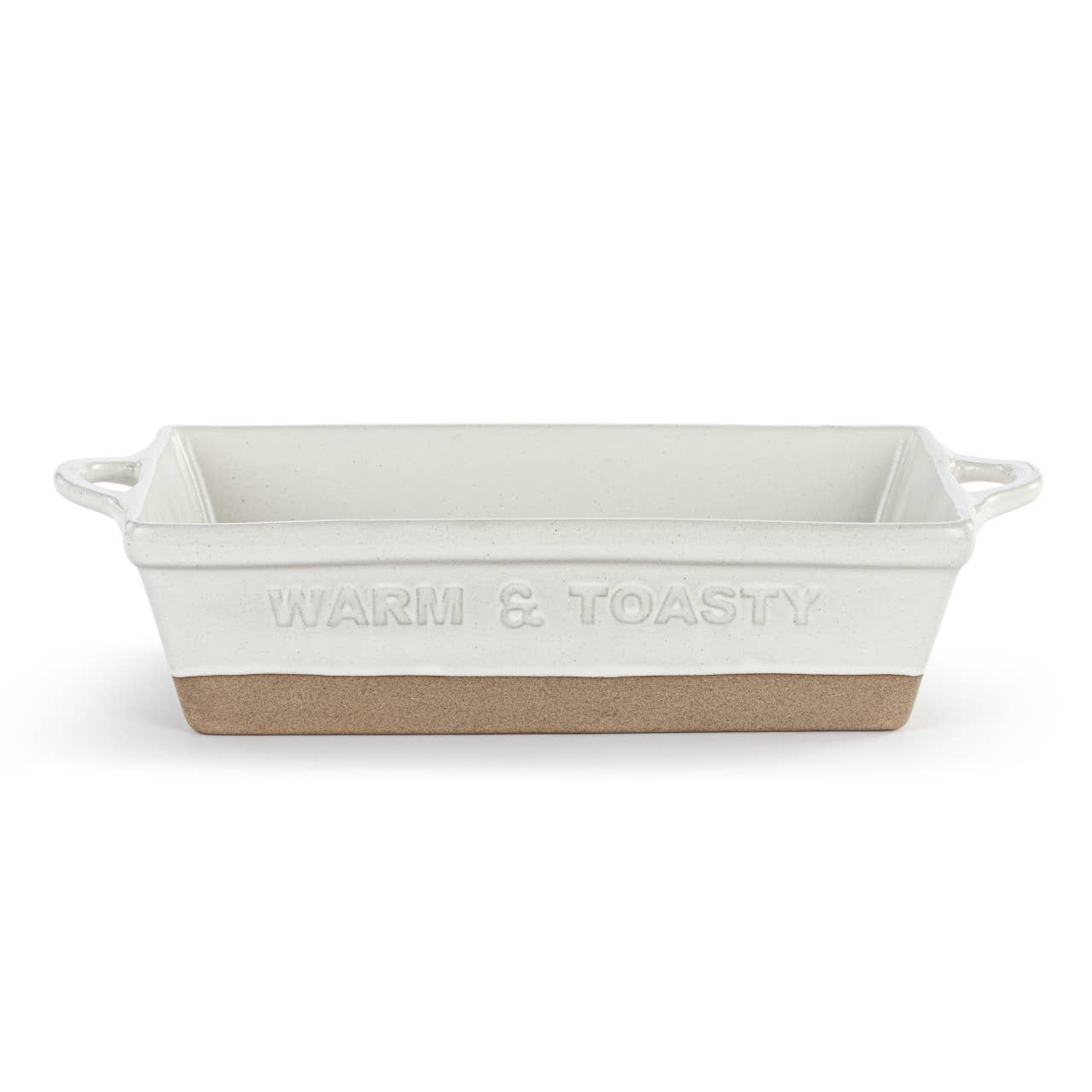 White Gather 'Round Loaf Dish