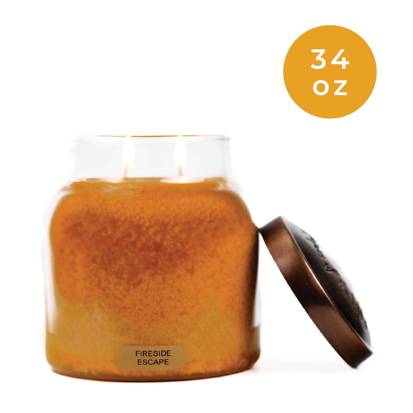 Fireside Escape – 34oz Fall Strong Scented Jar Candle