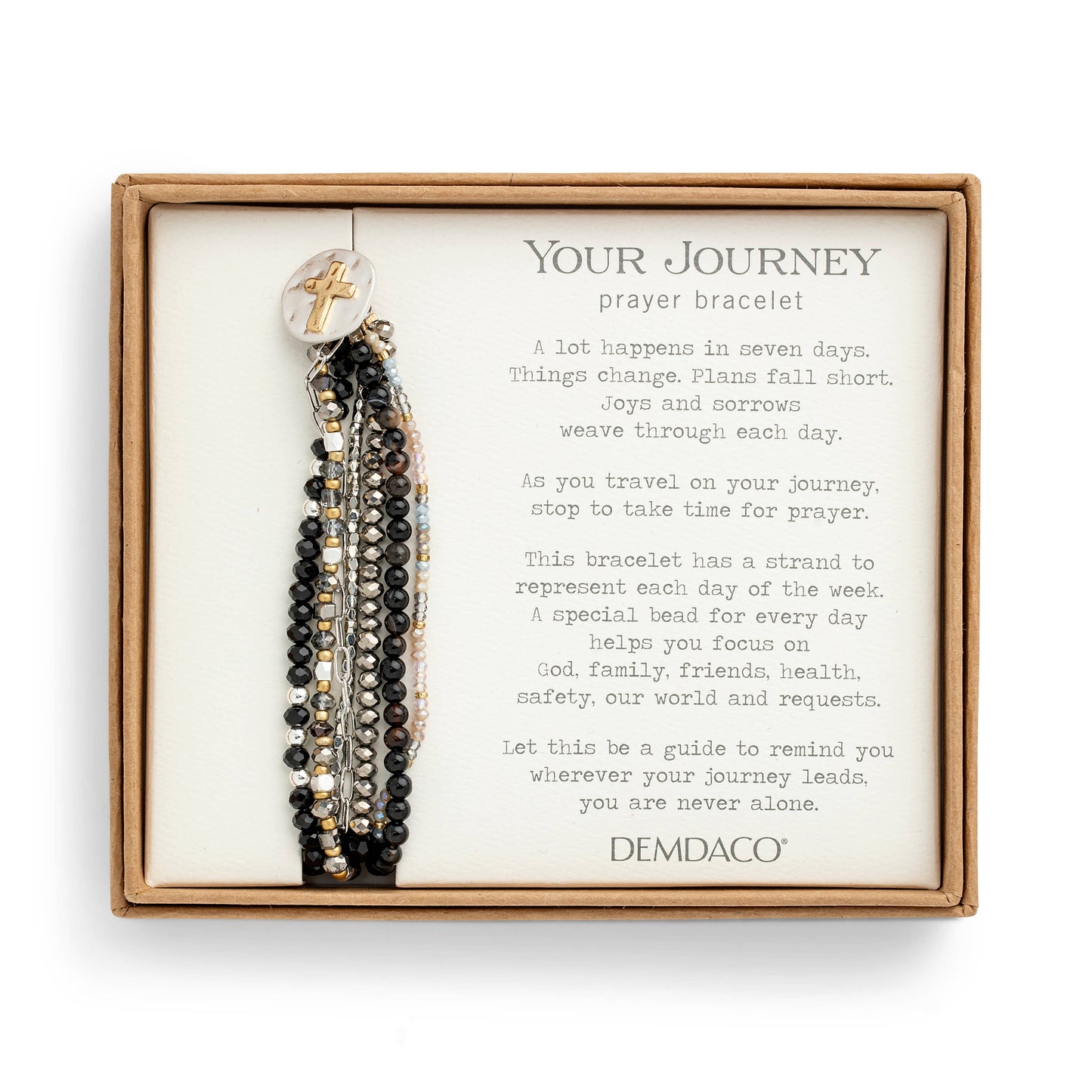 Beaded Prayer Bracelet - Black