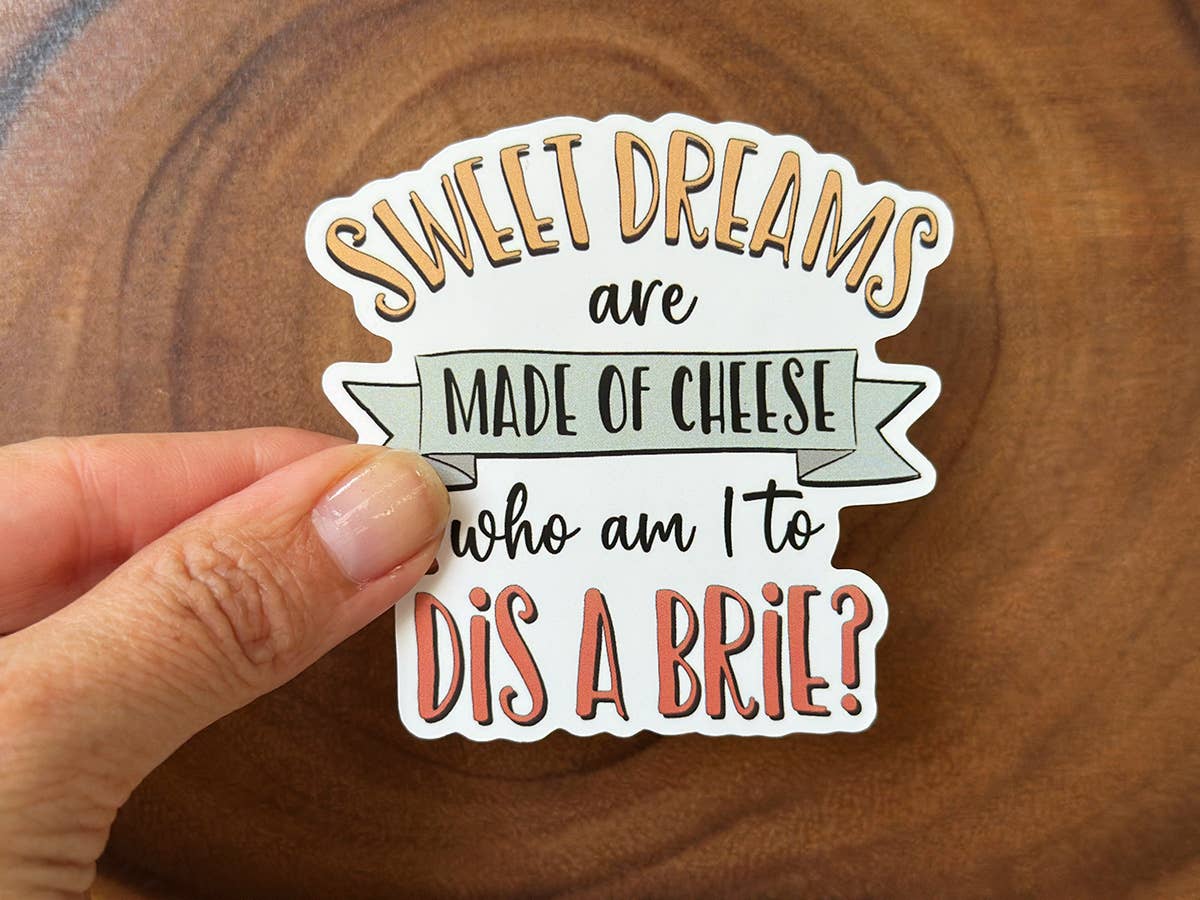 Funny Stickers | Cheese Pun Sticker | Vinyl Stickers Funny