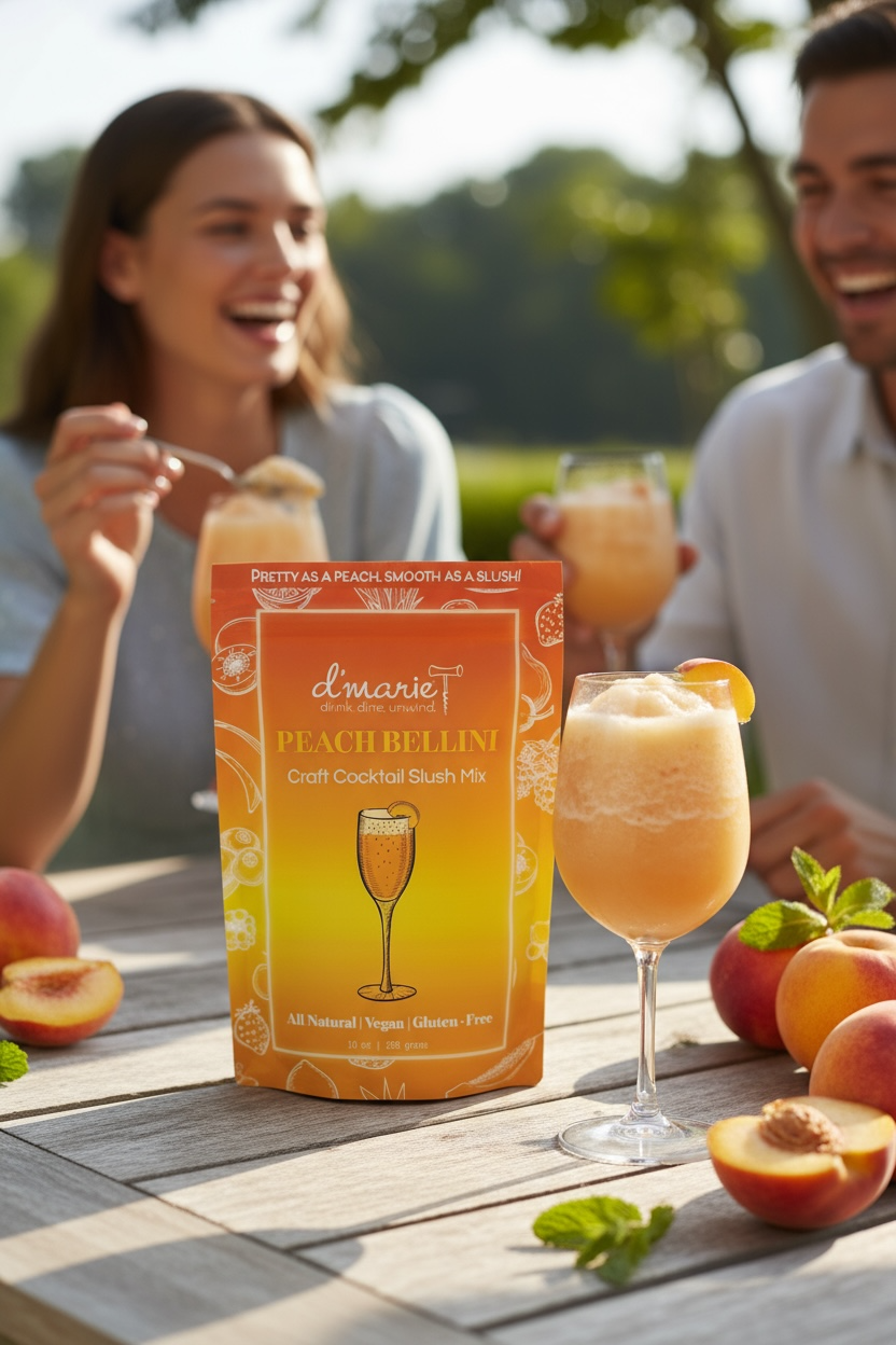 Peach Bellini Cocktail - Ready-To-Freeze Cocktail