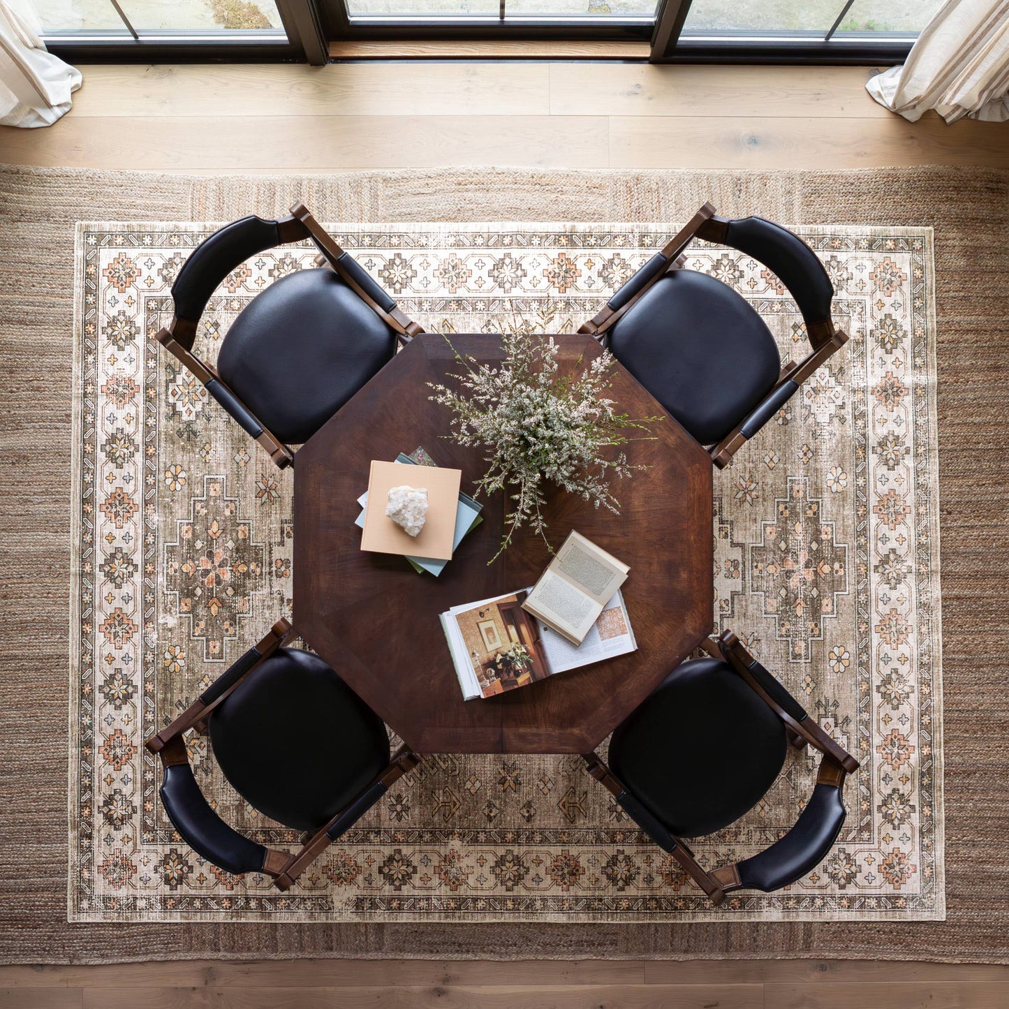 Lauren Liess Barbary Distressed Machine Washable Area Rug