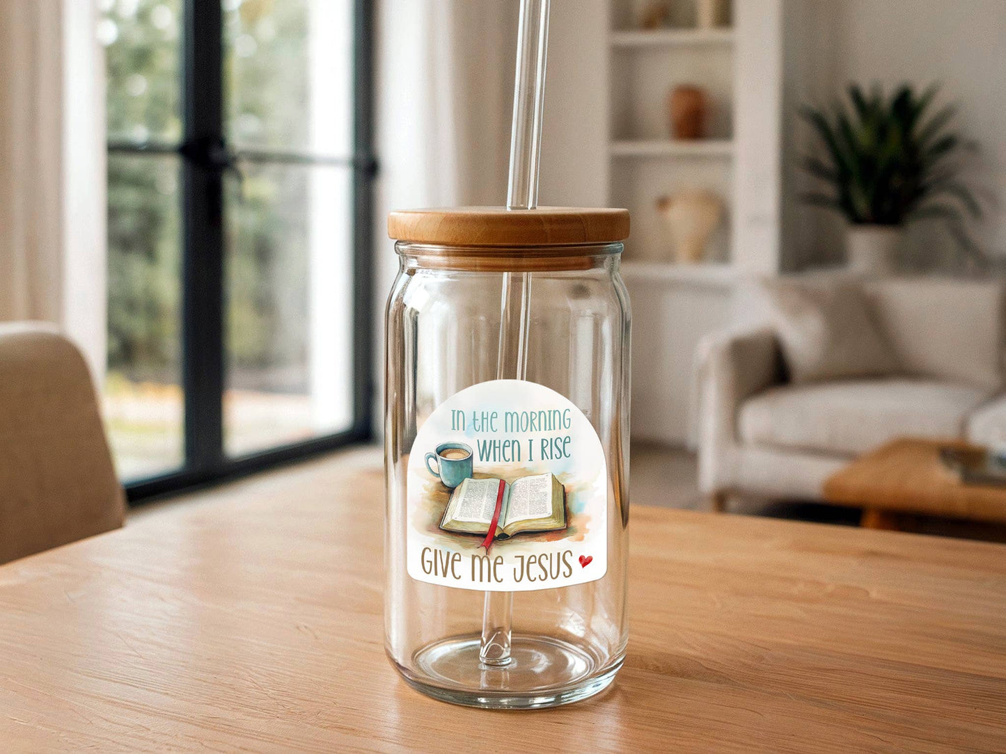 In The Morning When I Rise Give Me Jesus | Christian Sticker