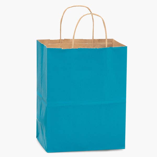 Recycled Kraft Color Paper Retail Shopping Bags