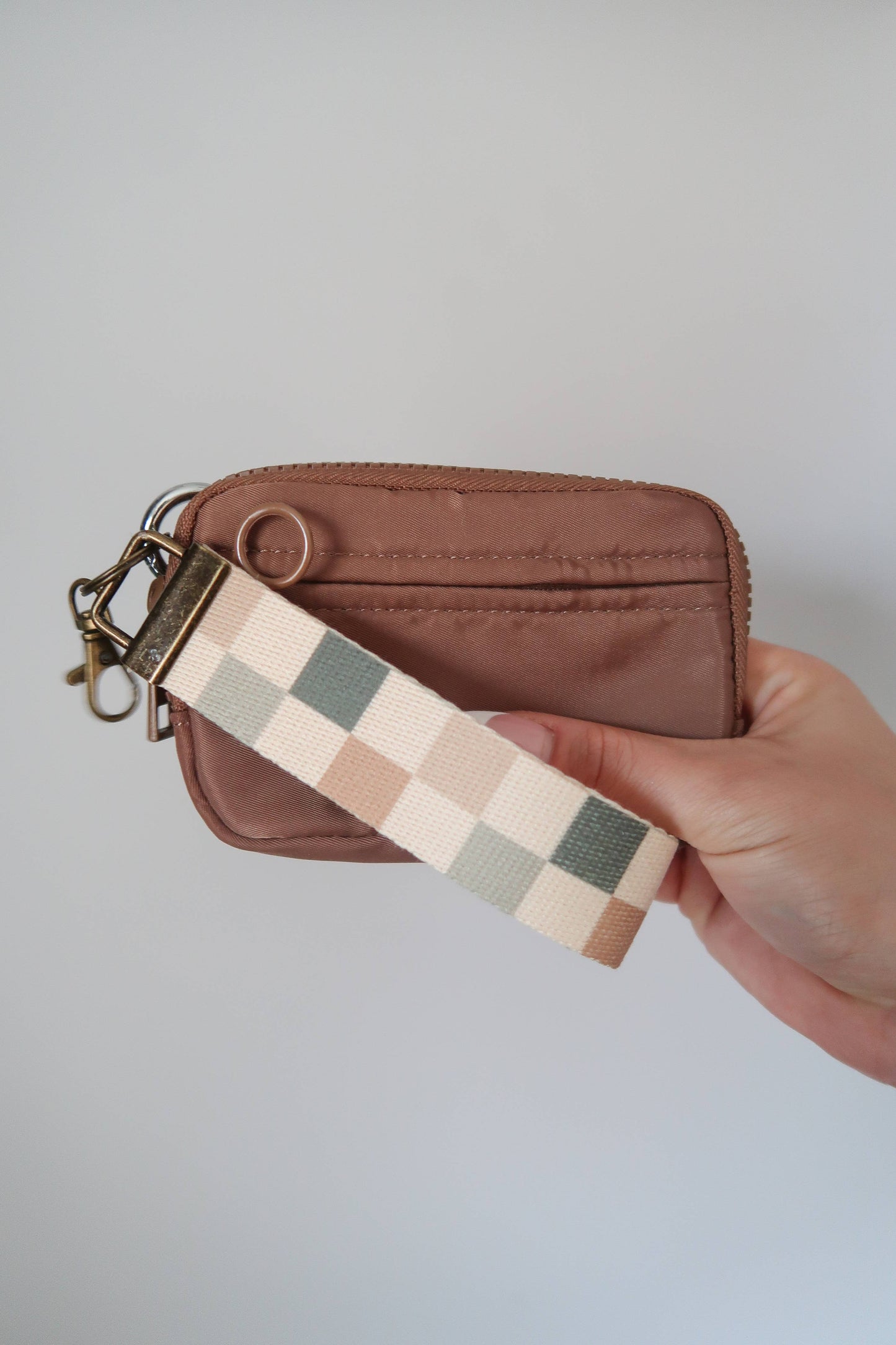Canvas Wristlet Lanyard Keychain -  Car Key Fob Holder