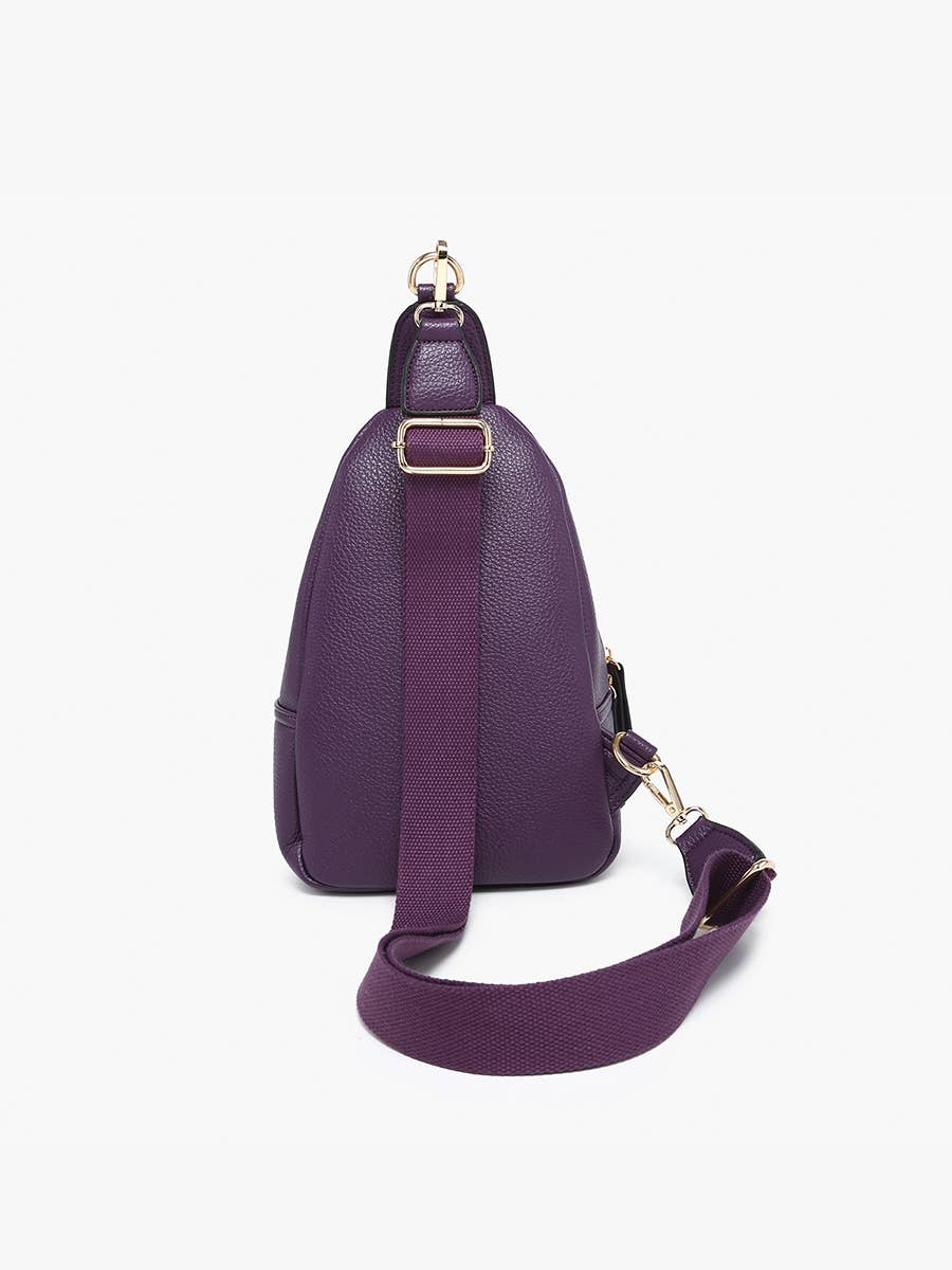 M2532 Sophia Sling Bag w/ Flapover Pocket