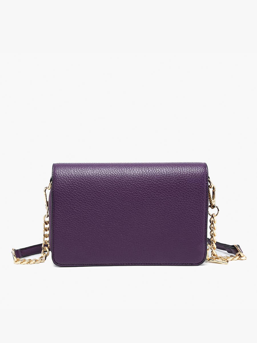M2589 Lauryn Flapover Crossbody w/ Chain Strap