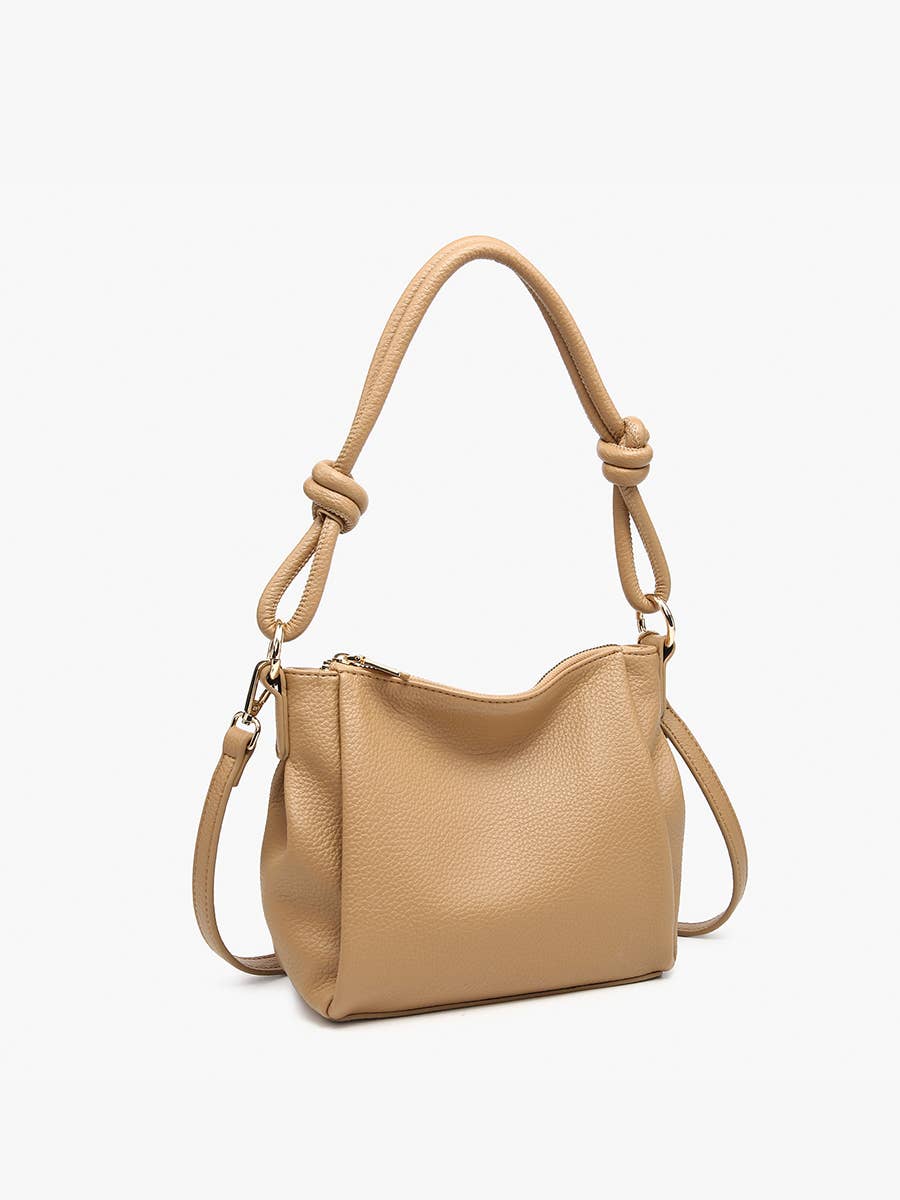 JN2651 Chicago Knotted Shoulder Bag w/ Long Strap