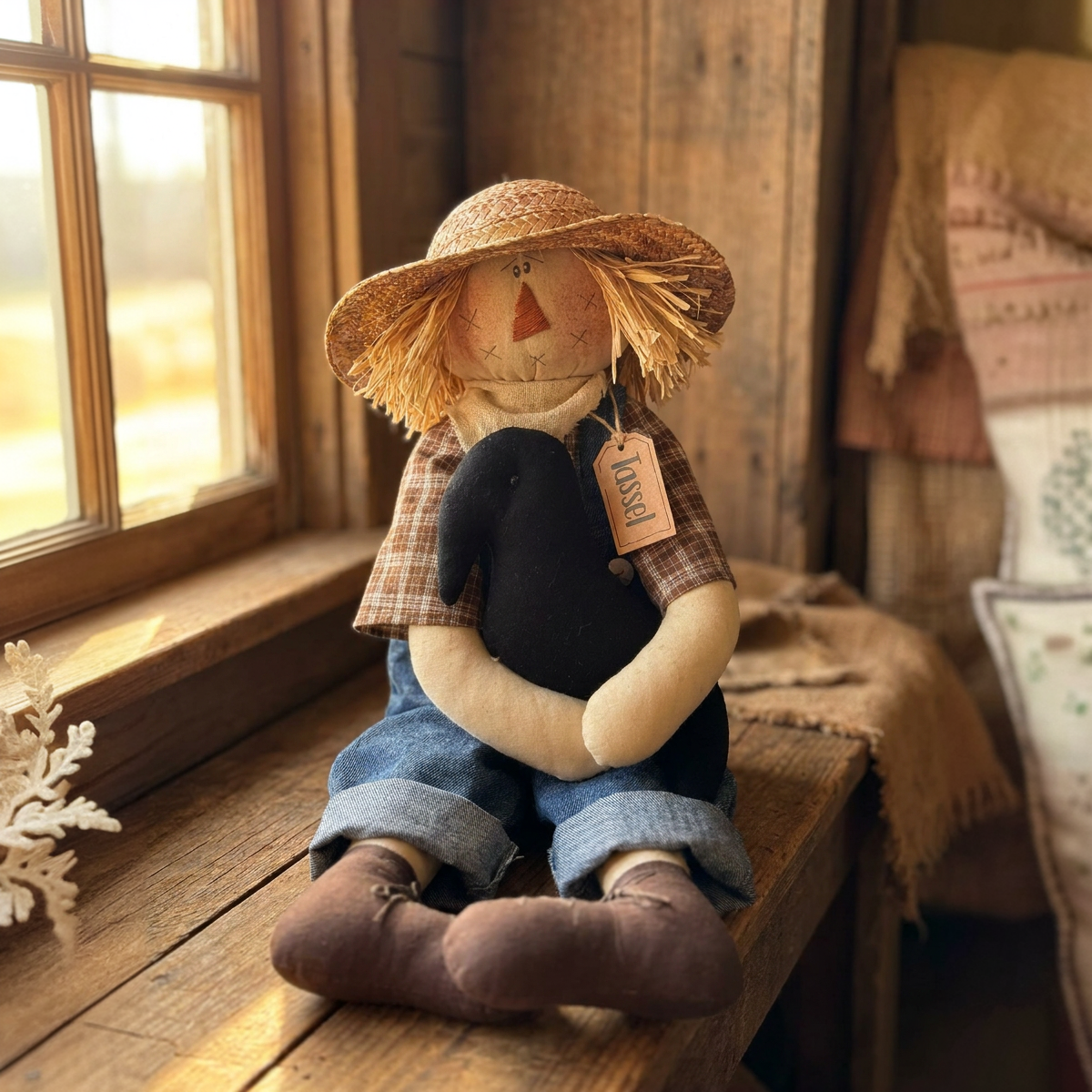 Tassle the Scarecrow with Crow