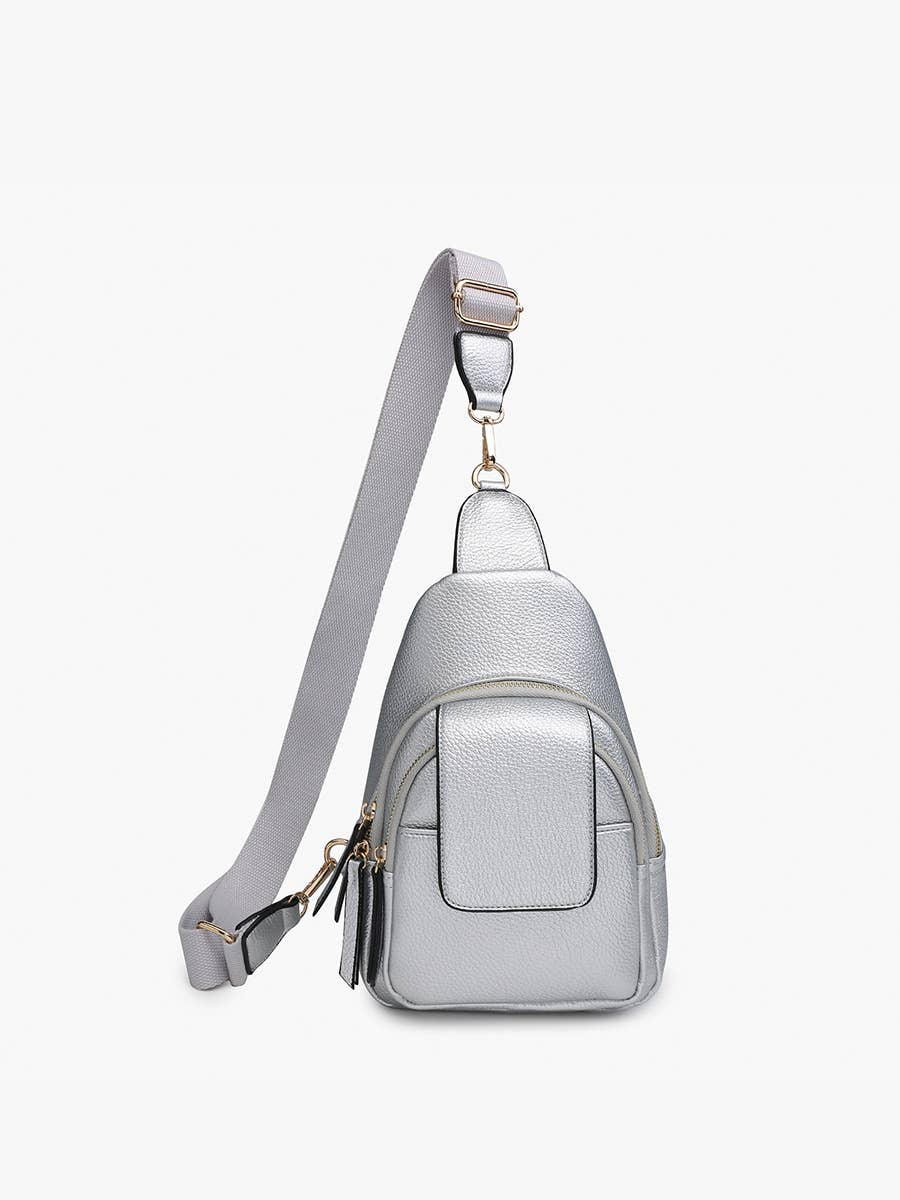 M2532 Sophia Sling Bag w/ Flapover Pocket