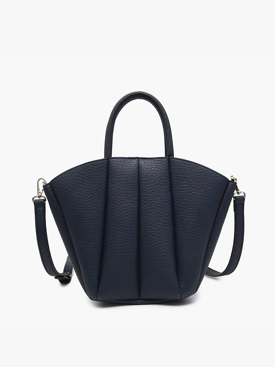 M2596 Ashton Shaped Paneled Hobo w/ Long Strap