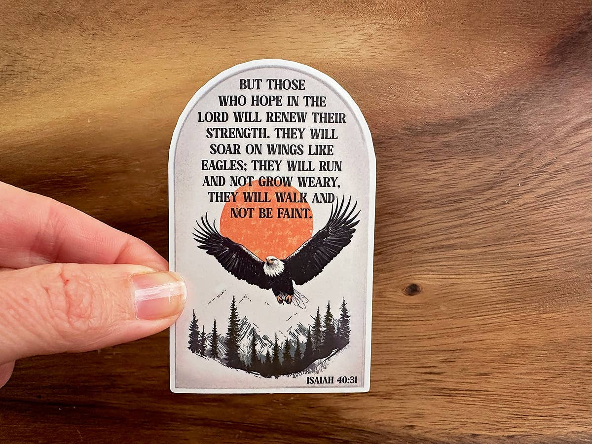 Those Who Hope In the Lord | Christian Sticker | Bible