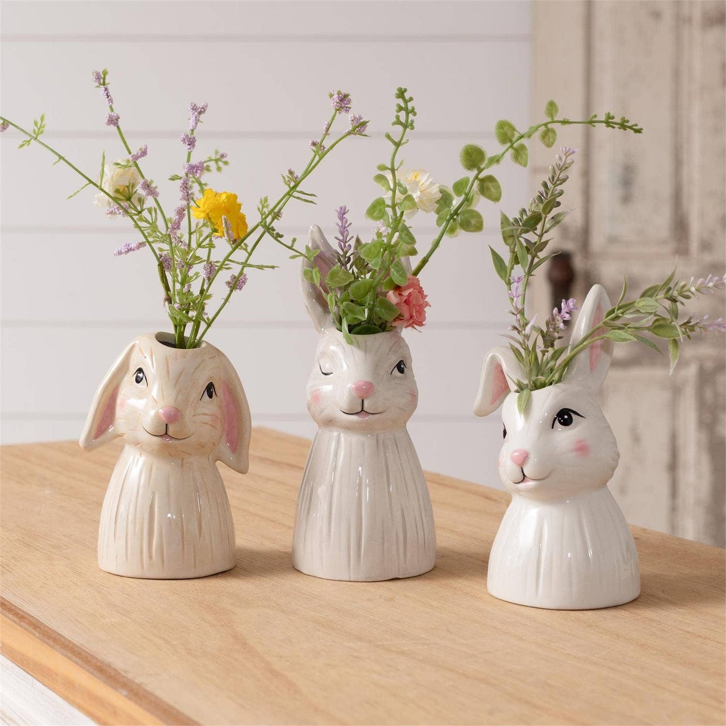 Bud Vases - Bunnies (Pk/03 Ast)