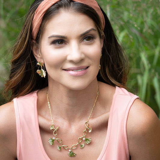 Sale - Ginkgo Statement Necklace