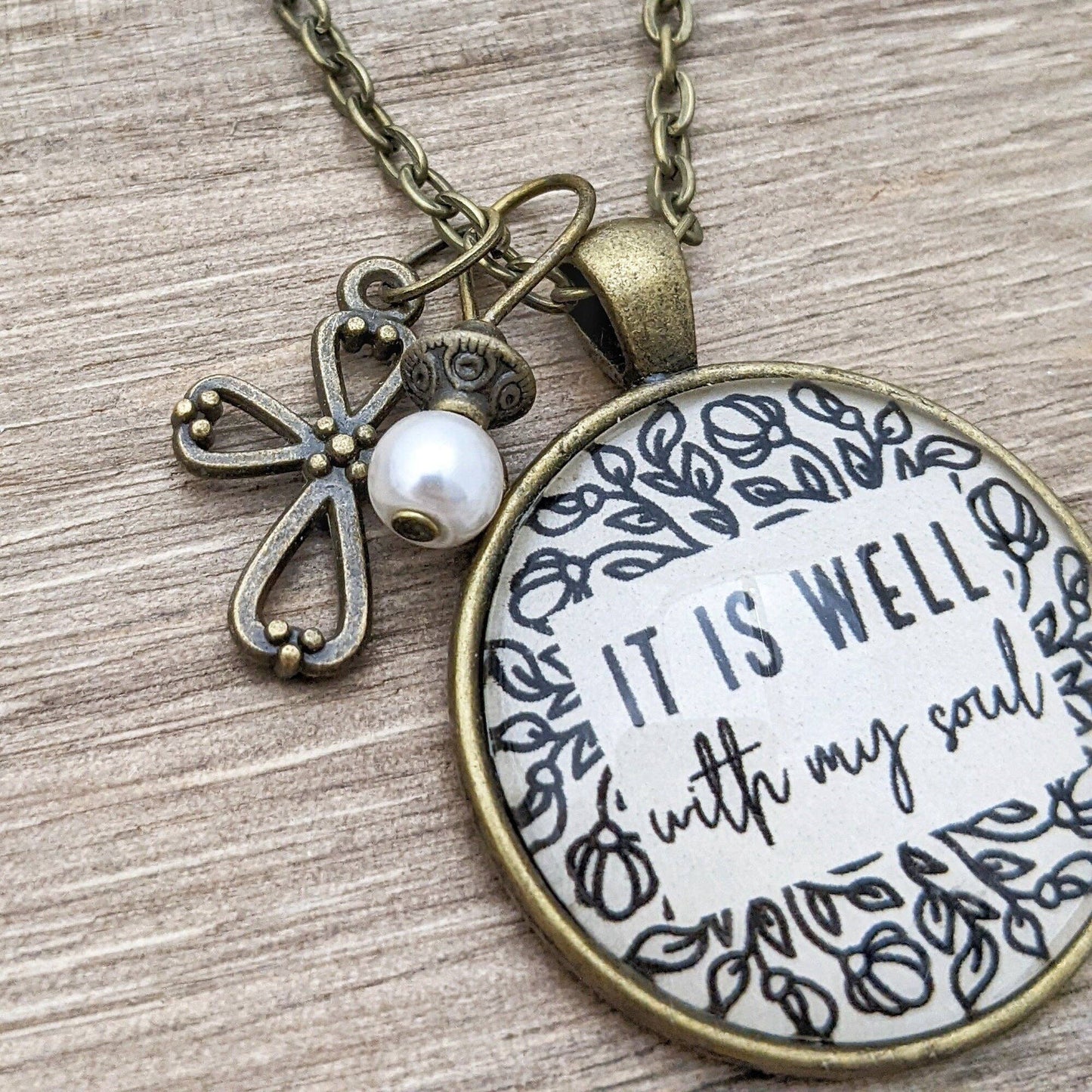 It is well with my soul pendant necklace