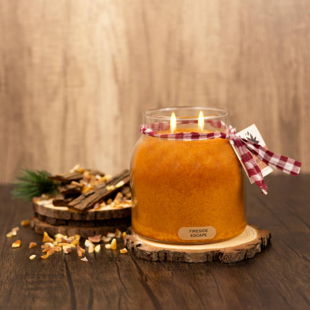 Fireside Escape – 34oz Fall Strong Scented Jar Candle
