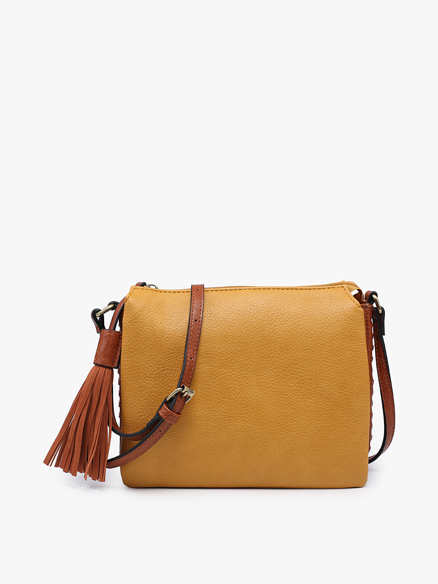 M1918 Sabrina 2 Tone Crossbody w/ 3 Compartments