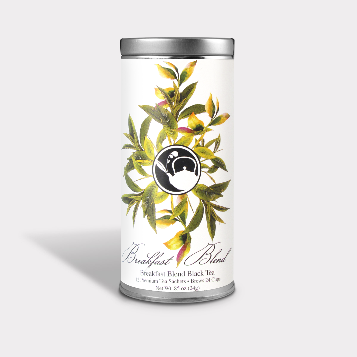 Breakfast Blend Black Tea - 12 Tea Sachets - Tall Tin