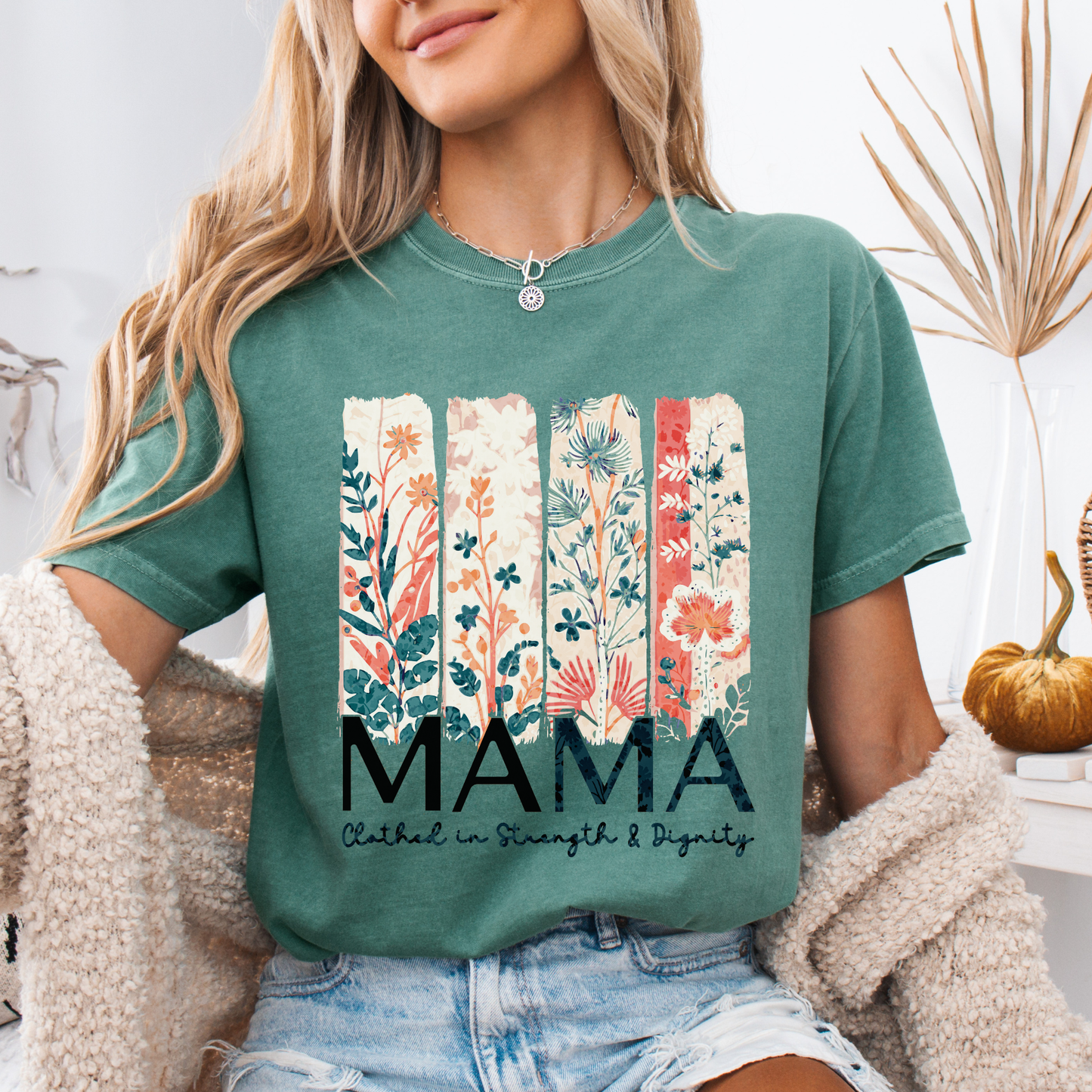 Proverbs 31 Mama Comfort Color Christian Mother's Day Tshirt