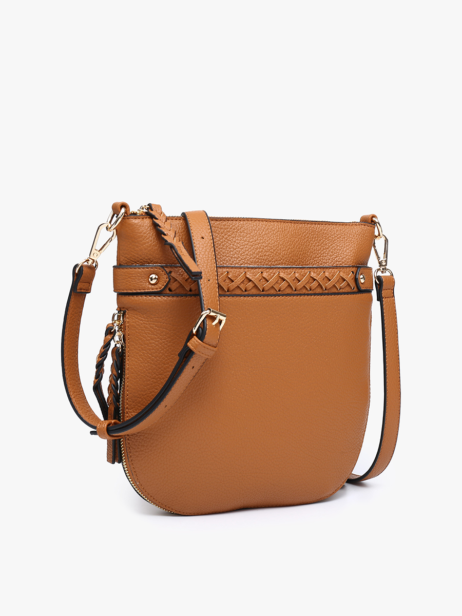 M2466 Esther Whipstitch Trim Round Crossbody