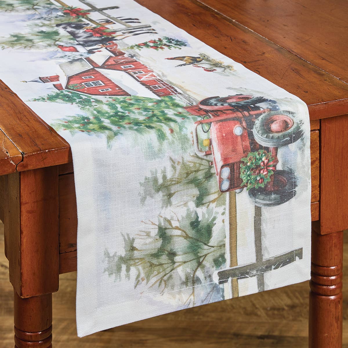 Christmas At The Farm Runner 36"L