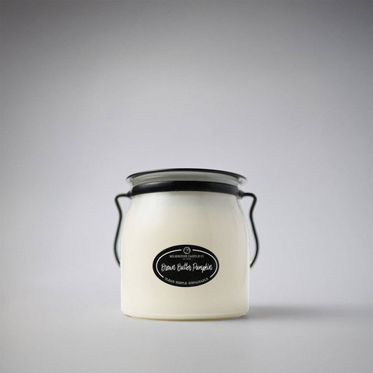 16 oz Butter Jar Fall Candle: Brown Butter Pumpkin