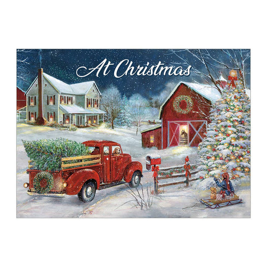 Barn & Tree Holiday Cards in a Box