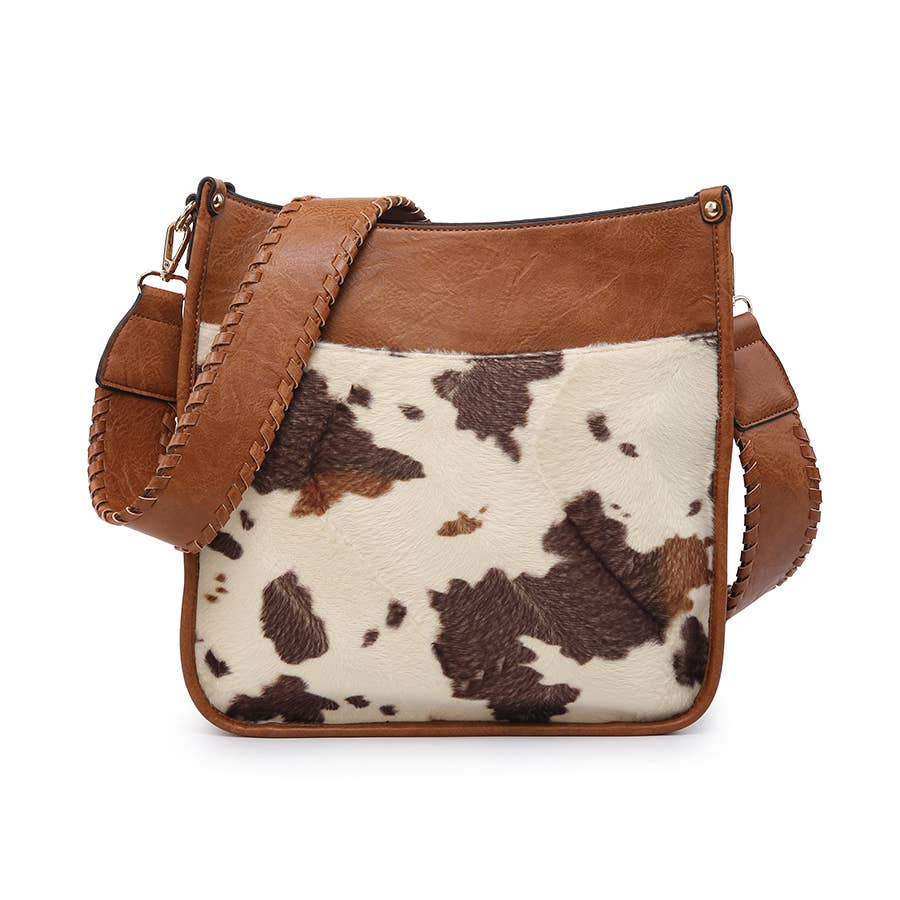 M1977COW Chloe Cow Crossbody with Guitar Strap