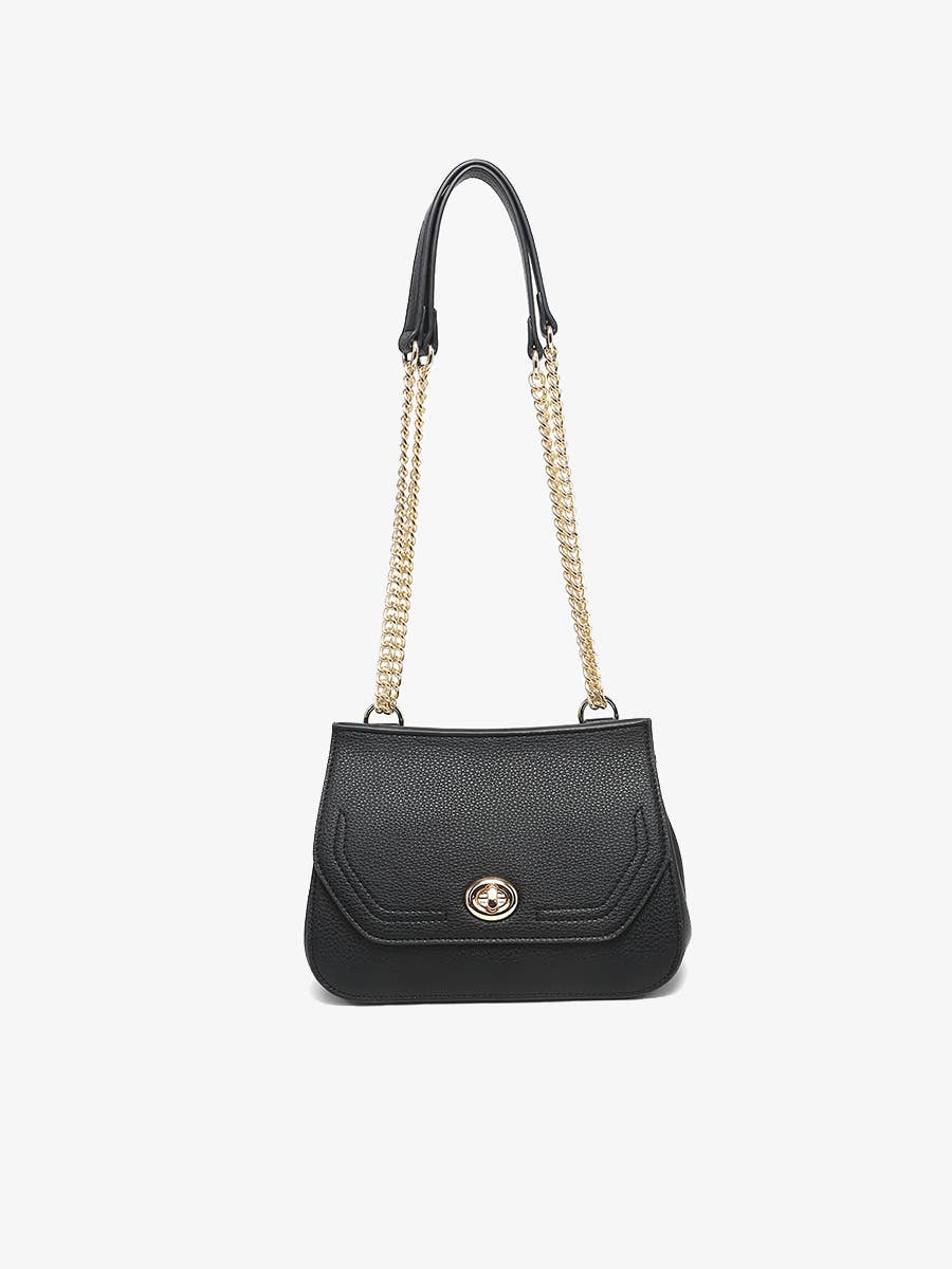 M2767 Lottie Twist Lock Crossbody Bag w/ Chain Strap