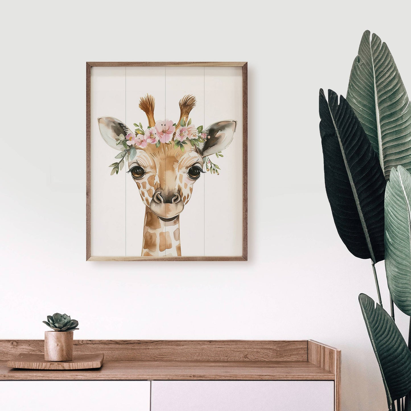Nursery Floral Giraffe