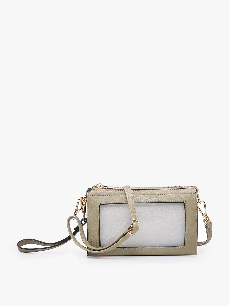 M2002 Maeve 3 Compartment Crossbody w/ Clear Window