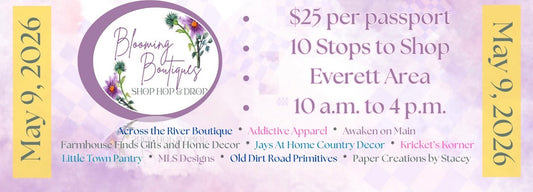 Blooming Boutique’s Passport ticket for May 9th,2026 10am-4pm