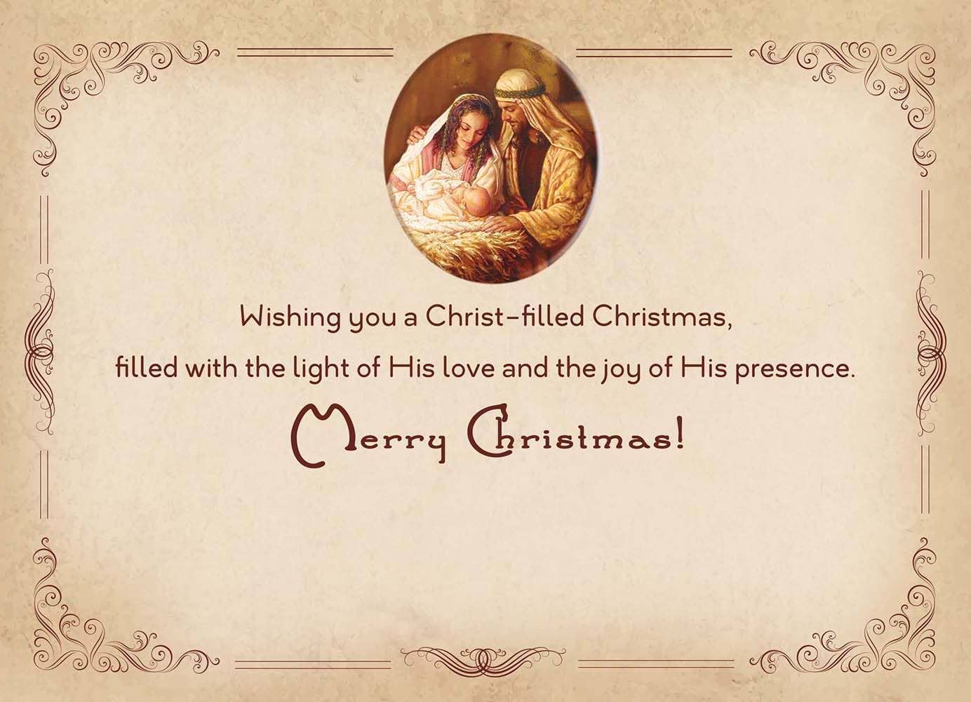 In the Manger Faith Holiday Cards in a Box