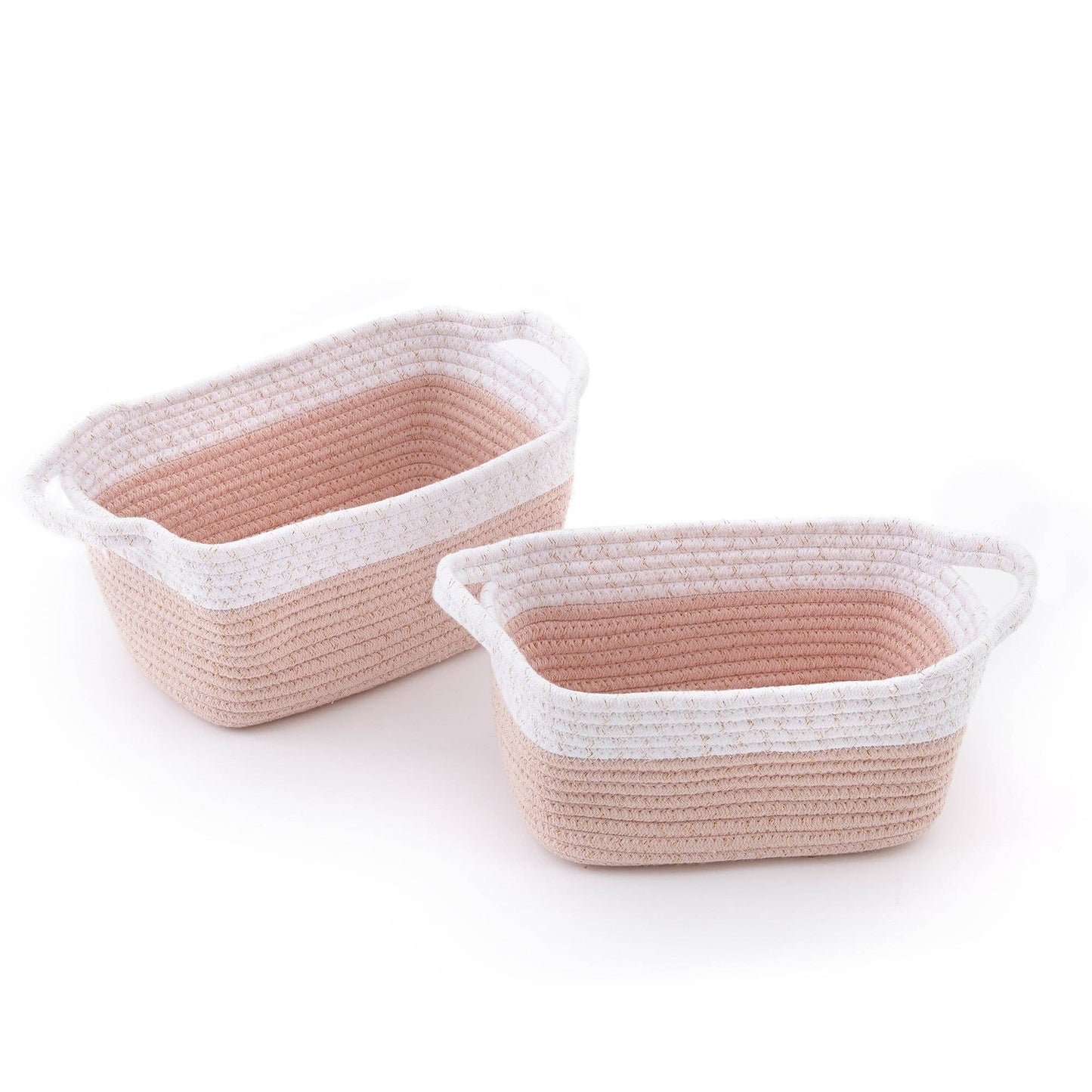 Pink White Rope Storage 2pk