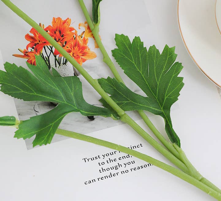 18"-Real Touch Ranunculus with 2 buds
