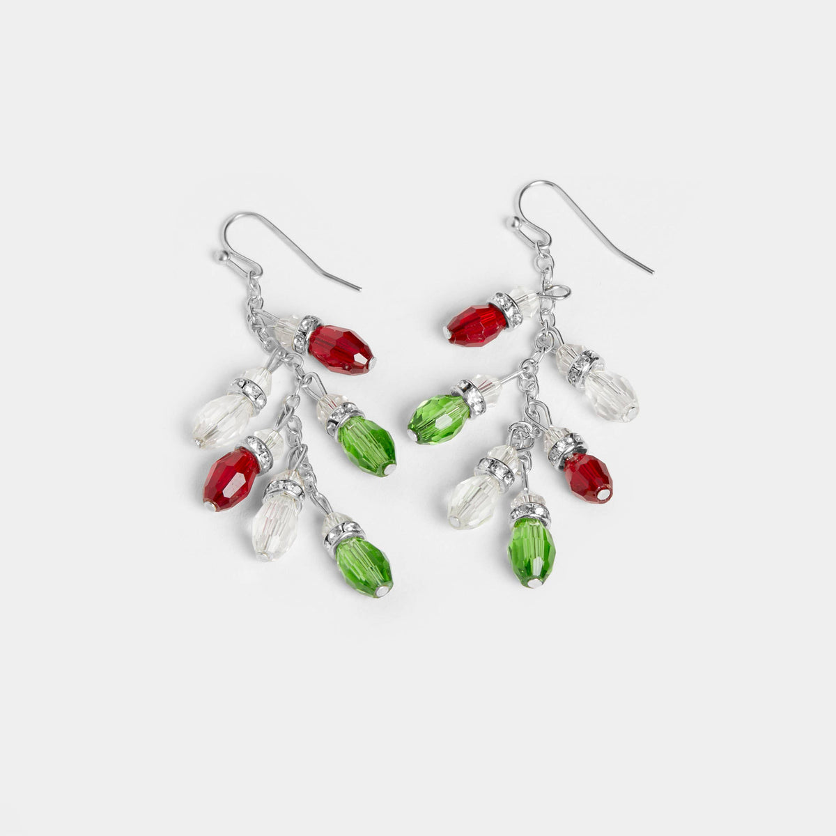 Dangling Christmas Lights Earrings