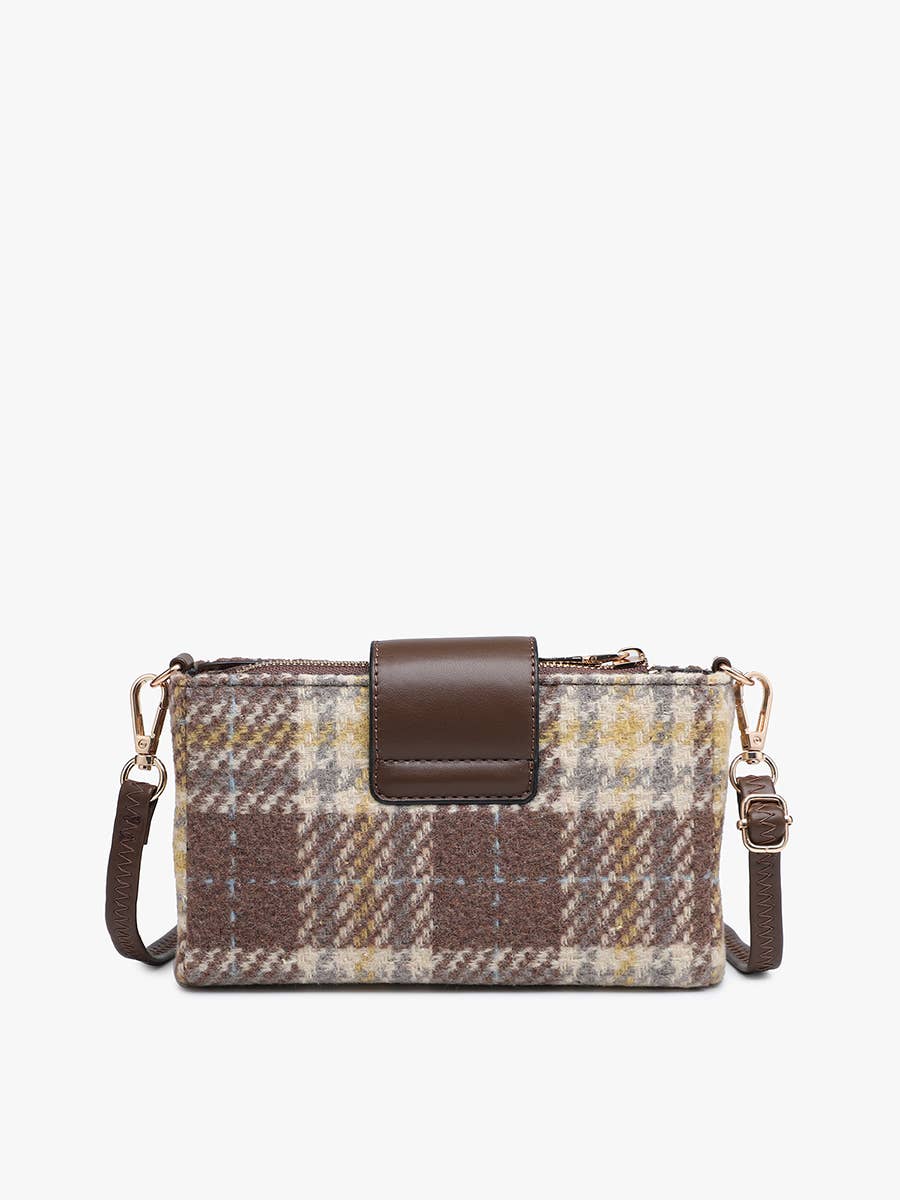 Luciana Plaid Crossbody w/ Inner Card Pockets | M2868