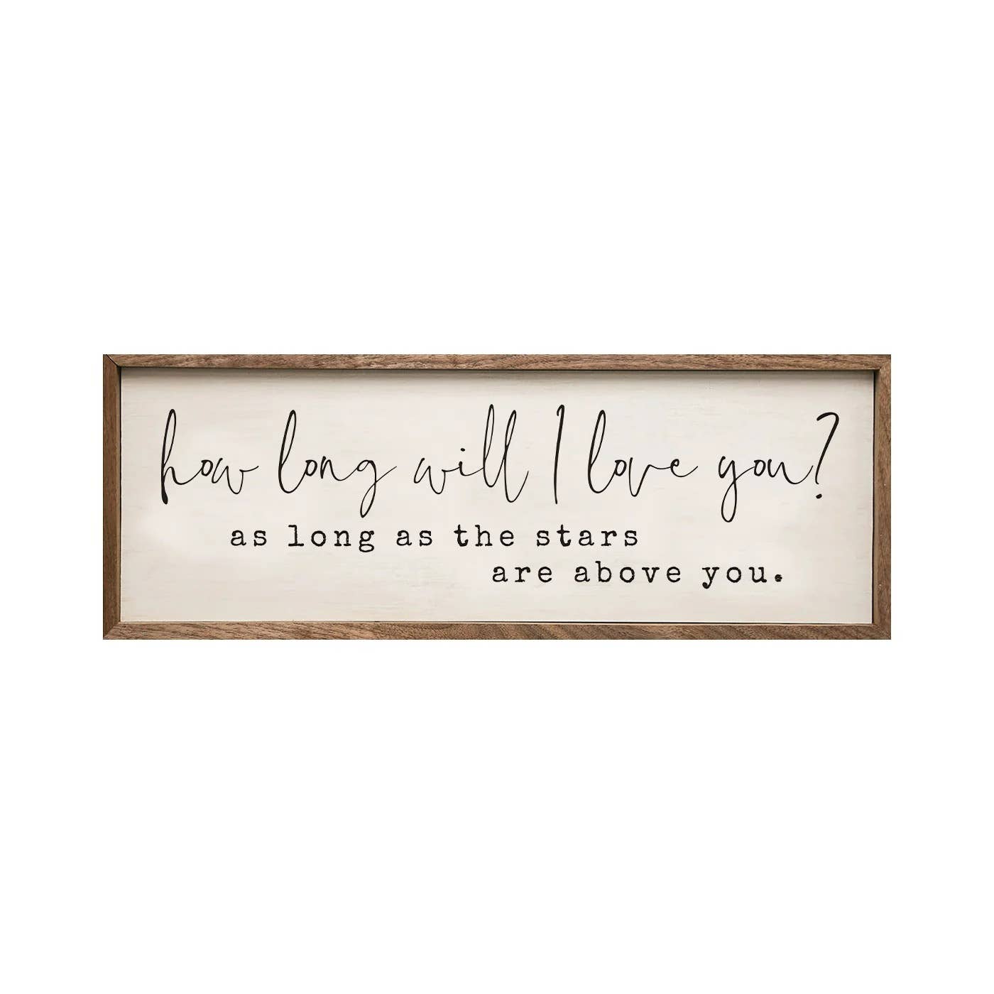 How Long Will I Love You