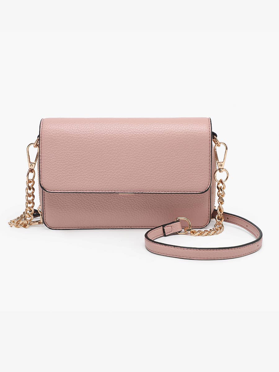 M2589 Lauryn Flapover Crossbody w/ Chain Strap