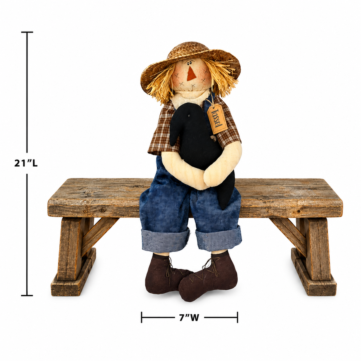 Tassle the Scarecrow with Crow