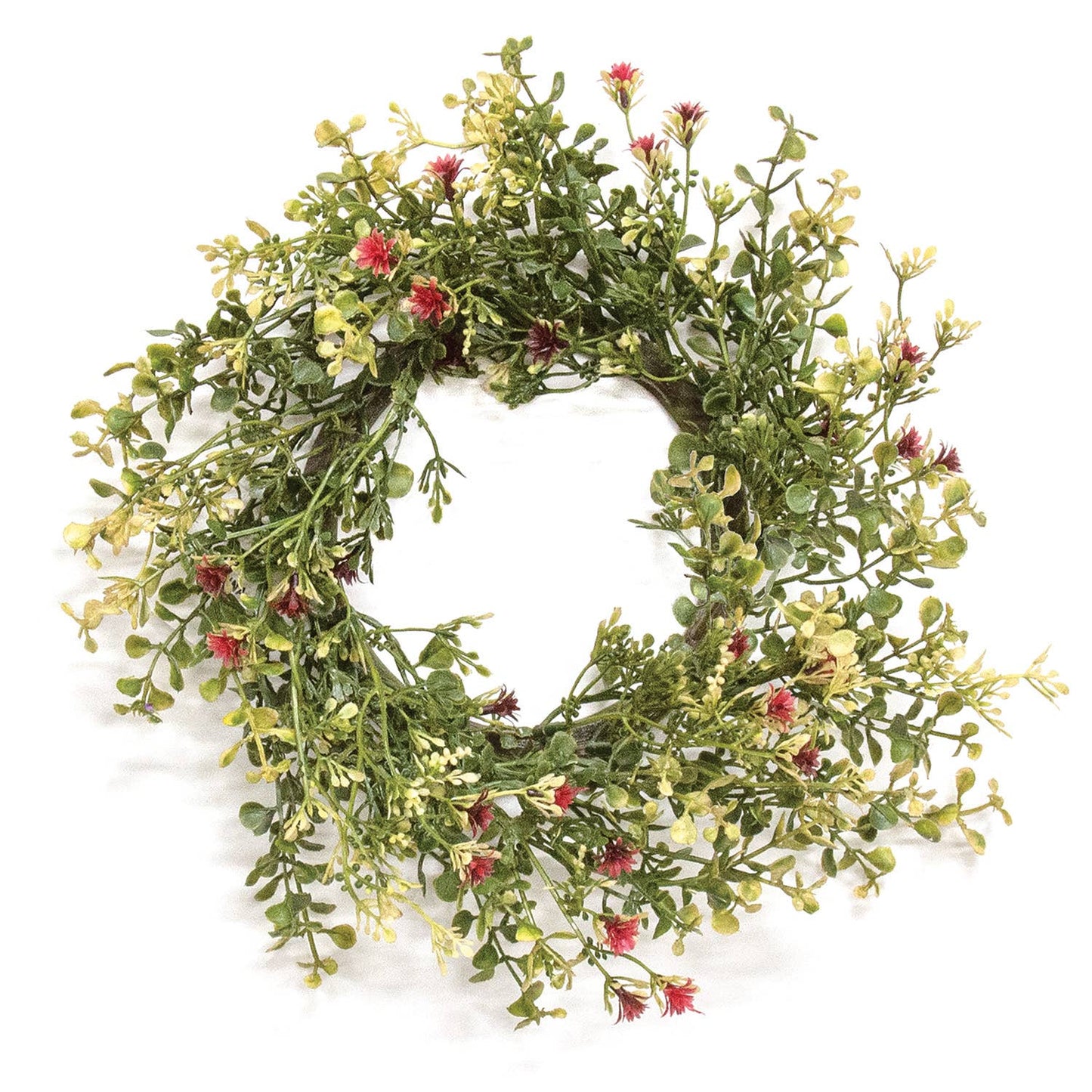 Ruby Fall Buds & Baby's Grass Candle Ring, 4.5"