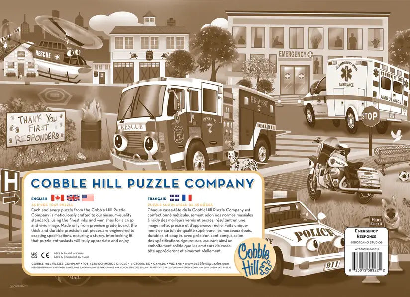 Emergency Response (Tray) 35-Piece Cobble Hill Puzzle