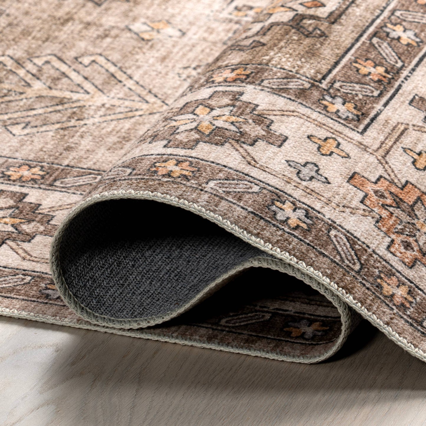Lauren Liess Barbary Distressed Machine Washable Area Rug