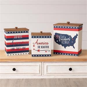 Nesting Tins - Americana (Set Of 03)