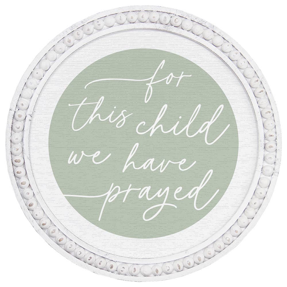 Child We Prayed - Beaded Art Round