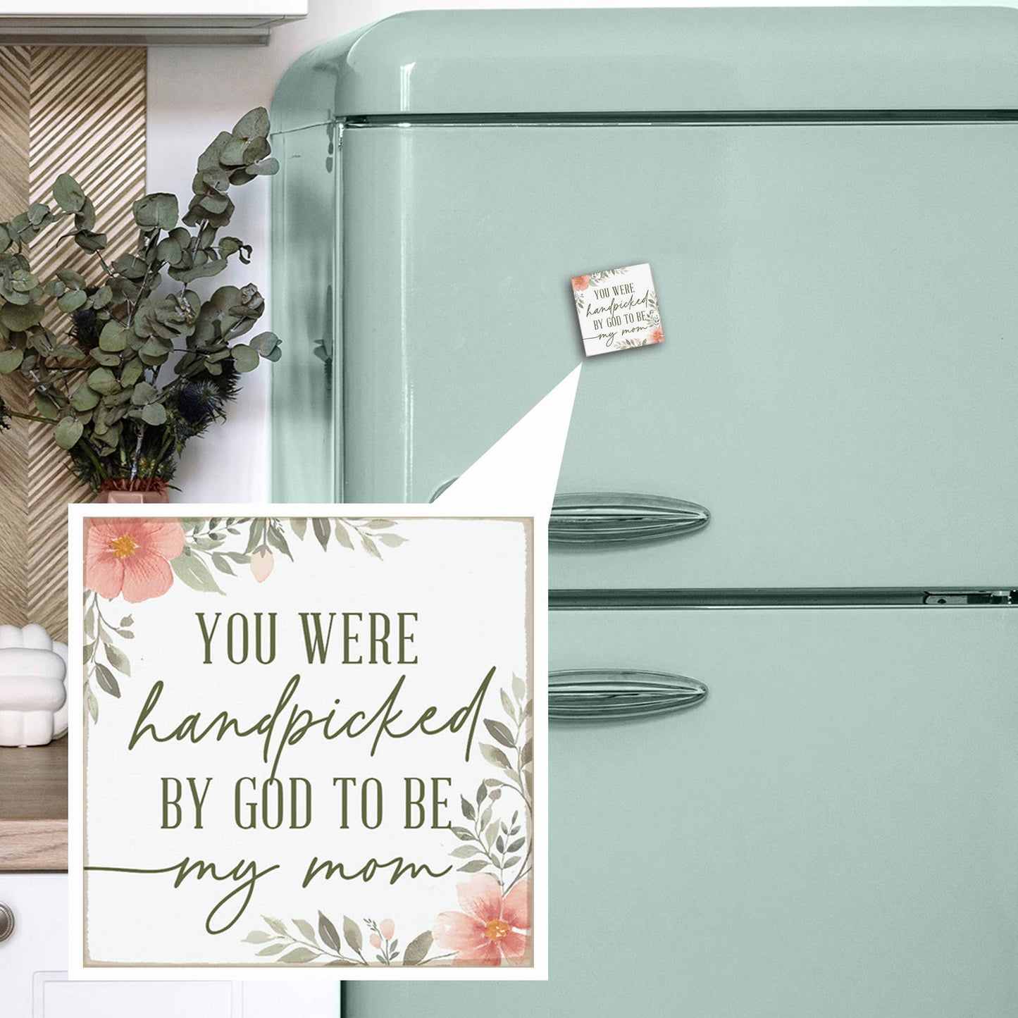 Handpicked By God - Square Magnets