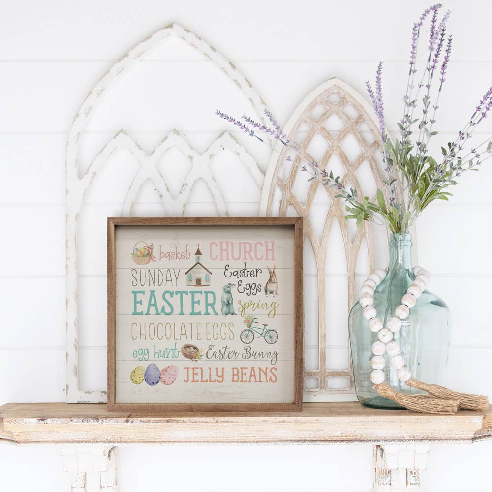 Easter Color Words Whitewash