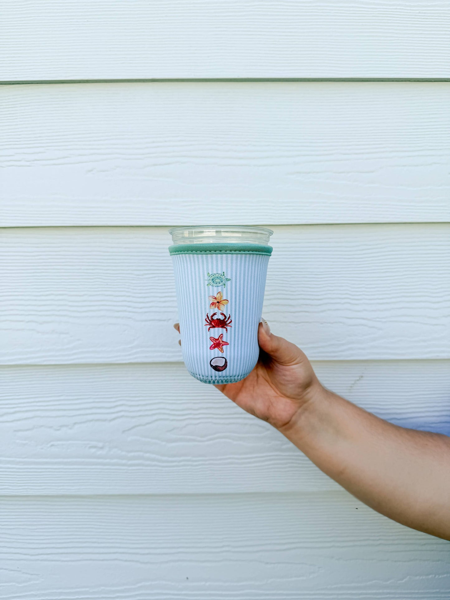 Iced Coffee Sleeve, Cute Reusable Cup Holder Drink Sleeve