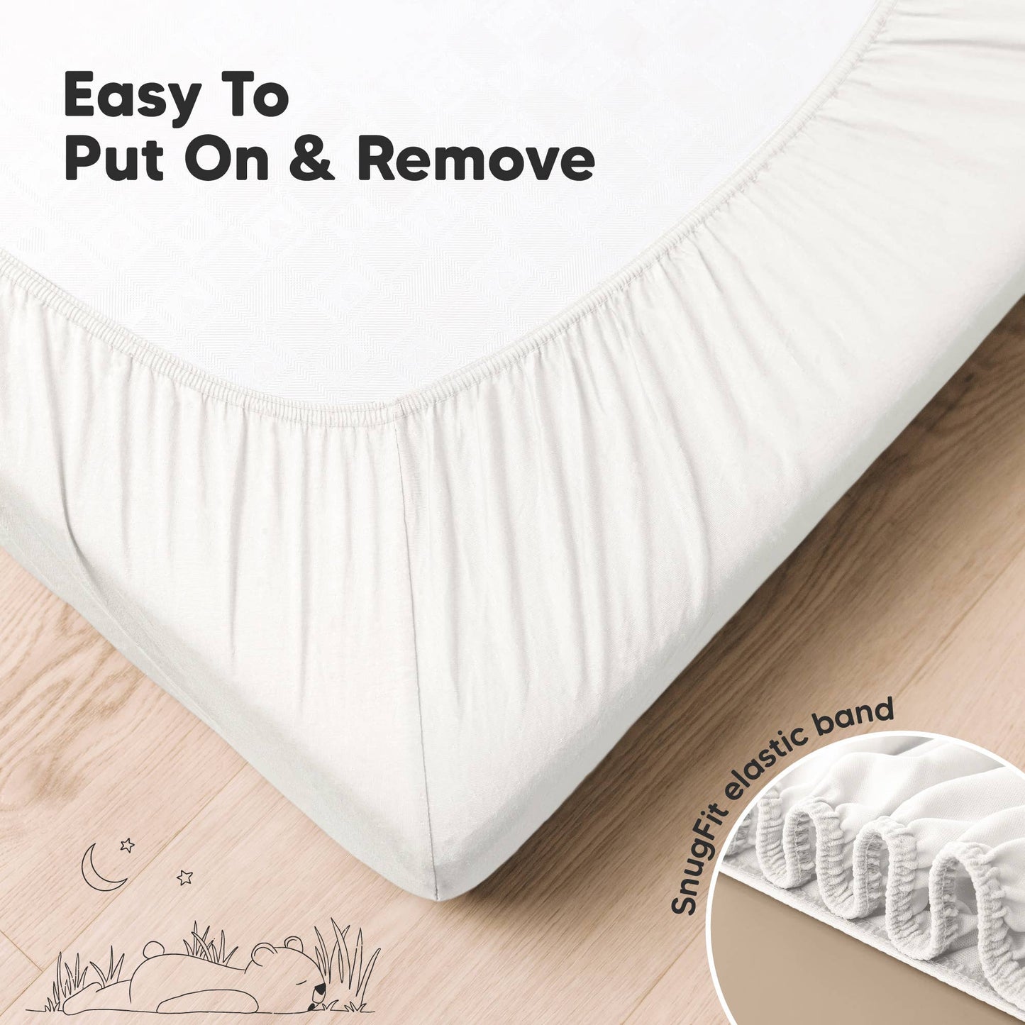 2-pack Organic Cotton Fitted Crib Sheet