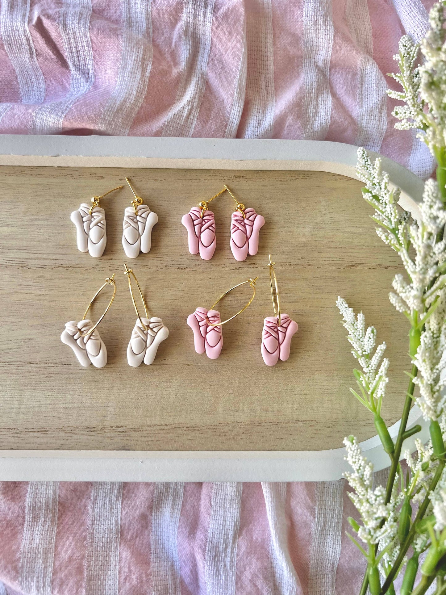 Ballet Slipper Earrings, Ballet Earrings
